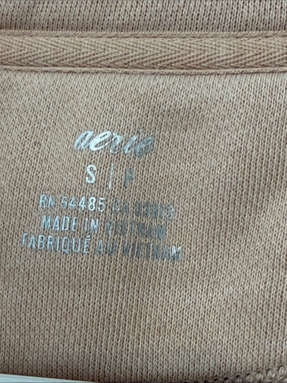 Aerie Cropped Collared Pullover Sweatshirt - Picture 3 of 5